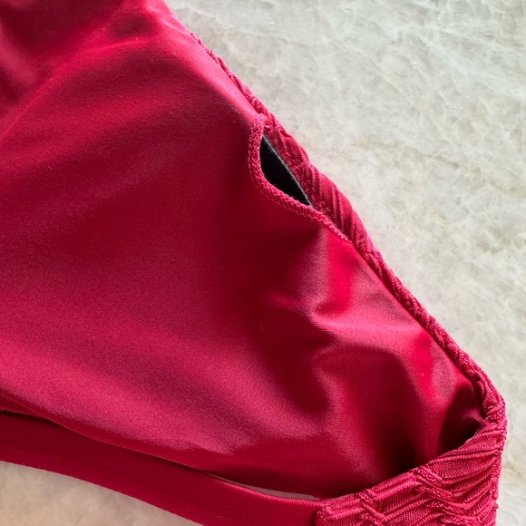 NWT WET Women Rust Textured Bikini Top Reversible UPF 50+‎ Sun Protection - Picture 6 of 11